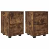 Éjjeliszekrények 2 pcs Füstölt tölgy 30,5 x 30 x 43 cm Faanyag