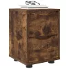  Éjjeliszekrények 2 pcs Füstölt tölgy 30,5 x 30 x 43 cm Faanyag