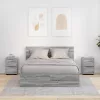  Éjjeliszekrények 2 pcs Szürke Sonoma 30,5 x 30 x 43 cm Faanyag
