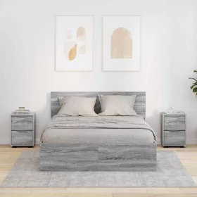    Éjjeliszekrények 2 pcs Szürke Sonoma 30,5 x 30 x 43 cm Faanyag