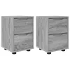  Éjjeliszekrények 2 pcs Szürke Sonoma 30,5 x 30 x 43 cm Faanyag