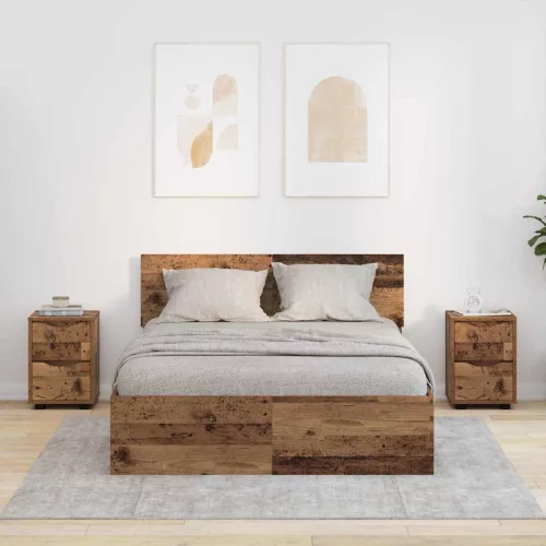  Éjjeliszekrények 2 pcs Öreg fa 30,5 x 30 x 43 cm Faanyag