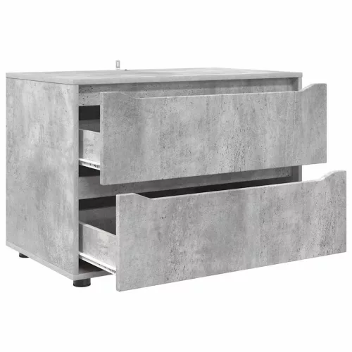  Tárolószekrény Beton Szürke 80 x 48 x 57 cm Faanyag