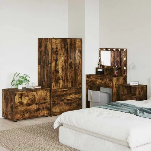  Tárolószekrény Füstölt tölgy 80 x 48 x 57 cm Faanyag