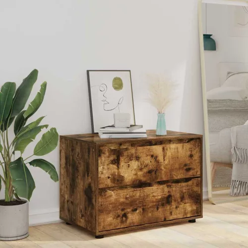  Tárolószekrény Füstölt tölgy 80 x 48 x 57 cm Faanyag