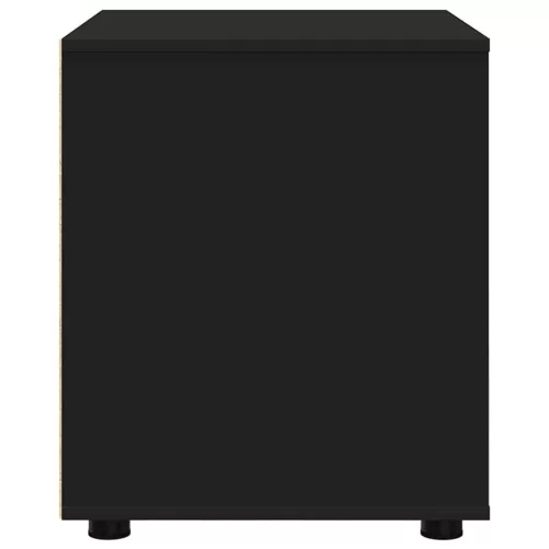  Tárolószekrény Fekete 60 x 48 x 57 cm Faanyag