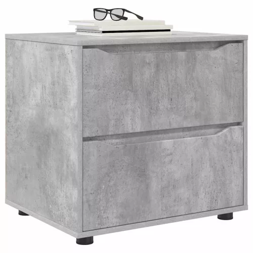  Tárolószekrény Beton Szürke 60 x 48 x 57 cm Faanyag