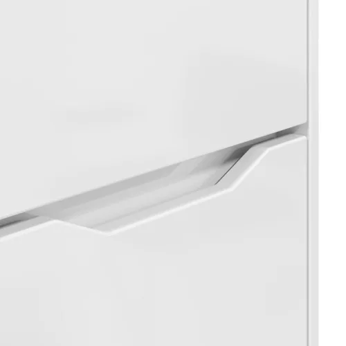  Tárolószekrény Magas Fényű Fehér 60 x 48 x 57 cm Faanyag