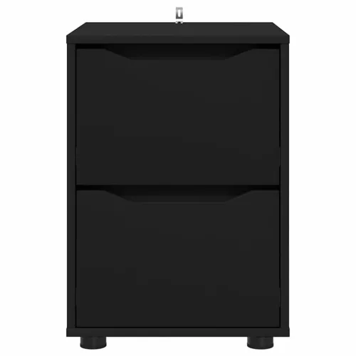  Tárolószekrény Fekete 40 x 48 x 57 cm Faanyag