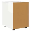  Tárolószekrény Magas Fényű Fehér 40 x 48 x 57 cm Faanyag