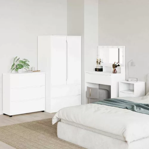  Tárolószekrény Fehér 80 x 31 x 81 cm Faanyag