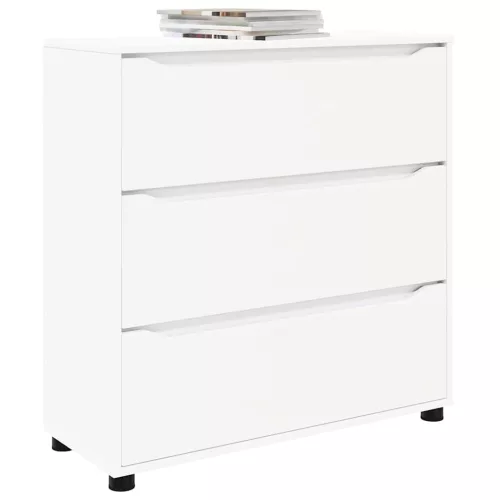  Tárolószekrény Fehér 80 x 31 x 81 cm Faanyag