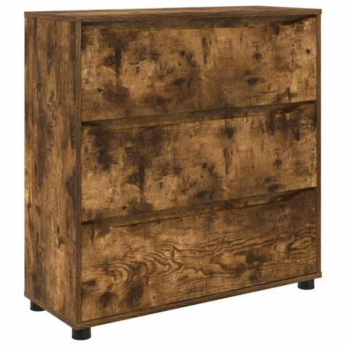  Tárolószekrény Füstölt tölgy 80 x 31 x 81 cm Faanyag