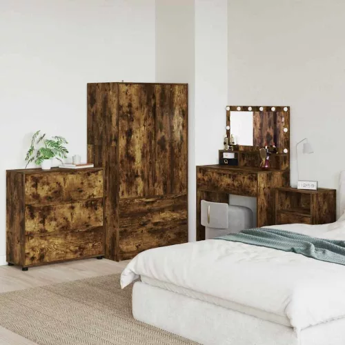  Tárolószekrény Füstölt tölgy 80 x 31 x 81 cm Faanyag