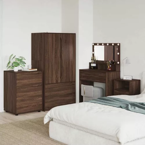  Tárolószekrény Barna Tölgy 60 x 48 x 81 cm Faanyag