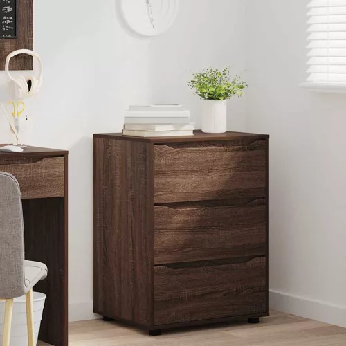  Tárolószekrény Barna Tölgy 60 x 48 x 81 cm Faanyag