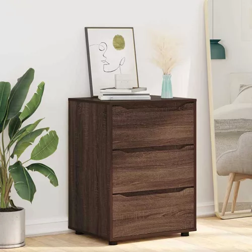  Tárolószekrény Barna Tölgy 60 x 48 x 81 cm Faanyag