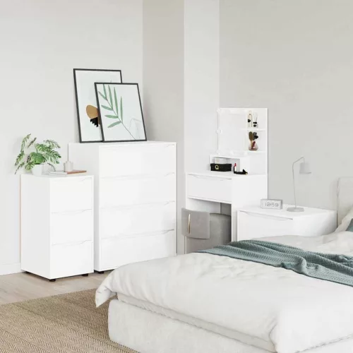  Tárolószekrény Fehér 40 x 48 x 81 cm Faanyag