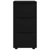  Tárolószekrény Fekete 40 x 48 x 81 cm Faanyag