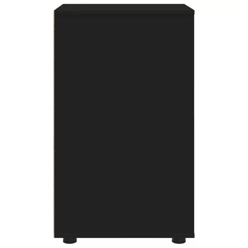  Tárolószekrény Fekete 40 x 48 x 81 cm Faanyag