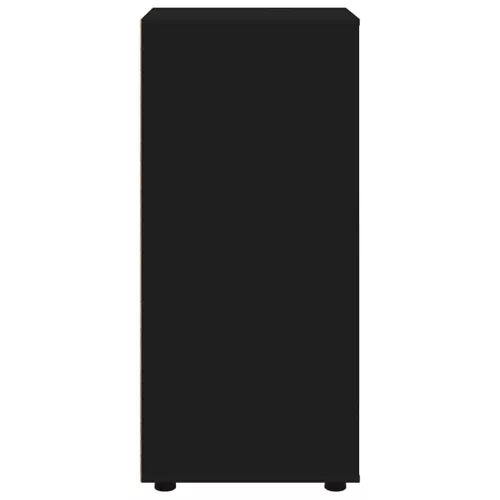  Tárolószekrény Fekete 40 x 48 x 105 cm Faanyag