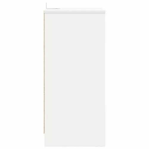  Éjjeliszekrények fiókkal 2 pcs Fehér 40 x 30 x 467 cm Faanyag