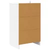  Éjjeliszekrények fiókkal 2 pcs Fehér 40 x 30 x 467 cm Faanyag