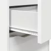  Éjjeliszekrények fiókkal 2 pcs Fehér 40 x 30 x 467 cm Faanyag