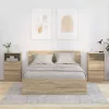  Éjjeliszekrények 2 pcs Sonoma tölgy 40 x 30 x 467 cm Faanyag