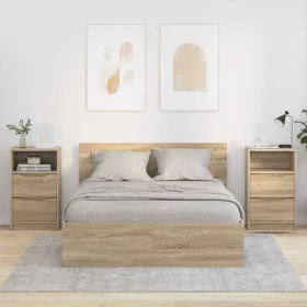    Éjjeliszekrények 2 pcs Sonoma tölgy 40 x 30 x 467 cm Faanyag