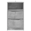 Éjjeliszekrények 2 pcs Beton Szürke 40 x 30 x 467 cm Faanyag