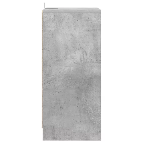  Éjjeliszekrények 2 pcs Beton Szürke 40 x 30 x 467 cm Faanyag