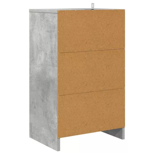  Éjjeliszekrények 2 pcs Beton Szürke 40 x 30 x 467 cm Faanyag