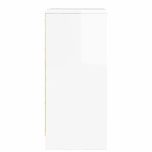  Éjjeliszekrények 2 pcs Magas Fényű Fehér 40 x 30 x 467 cm