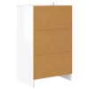  Éjjeliszekrények 2 pcs Magas Fényű Fehér 40 x 30 x 467 cm