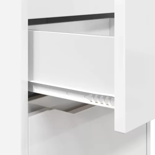  Éjjeliszekrények 2 pcs Magas Fényű Fehér 40 x 30 x 467 cm
