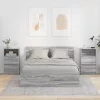  Éjjeliszekrények 2 pcs Szürke Sonoma 40 x 30 x 467 cm Faanyag