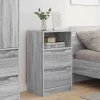  Éjjeliszekrények 2 pcs Szürke Sonoma 40 x 30 x 467 cm Faanyag