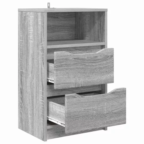 Éjjeliszekrények 2 pcs Szürke Sonoma 40 x 30 x 467 cm Faanyag
