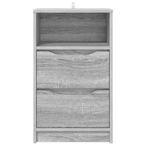  Éjjeliszekrények 2 pcs Szürke Sonoma 40 x 30 x 467 cm Faanyag