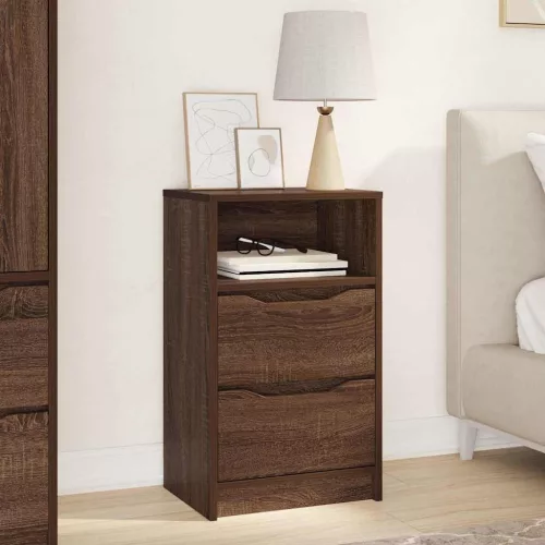  Éjjeli asztal fiókkal Barna Tölgy 40 x 30 x 467 cm Faanyag