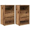  Éjjeliszekrények fiókkal 2 pcs Öreg fa 40 x 30 x 467 cm Faanyag