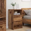  Éjjeliszekrények fiókkal 2 pcs Öreg fa 40 x 30 x 467 cm Faanyag
