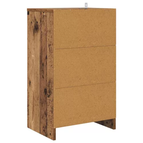  Éjjeliszekrények fiókkal 2 pcs Öreg fa 40 x 30 x 467 cm Faanyag