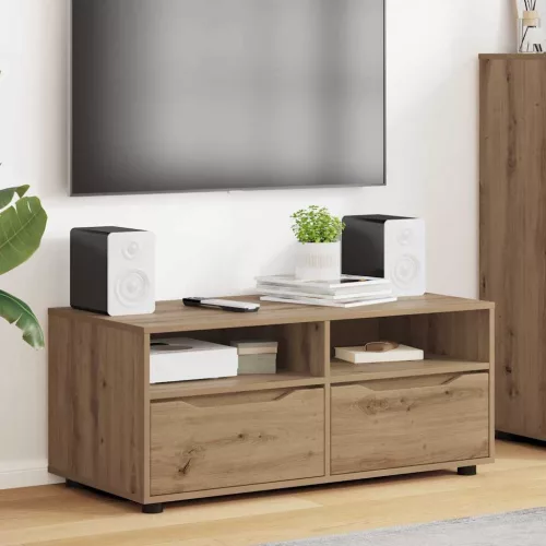  TV szekrény fiókkal Artisan tölgy 100 x 48 x 43 cm Faanyag