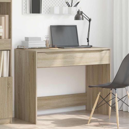  Asztal fiókkal Sonoma tölgy 100 x 50 x 78 cm Mérnöki fa