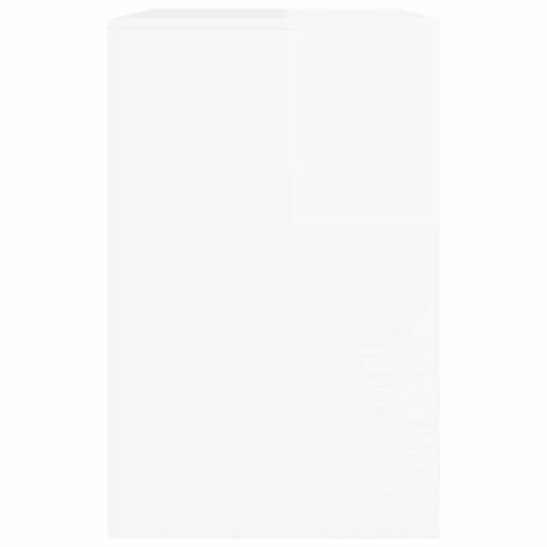  Asztal fiókkal Magas Fényű Fehér 100 x 50 x 78 cm Faanyag