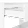  Asztal fiókkal Magas Fényű Fehér 100 x 50 x 78 cm Faanyag
