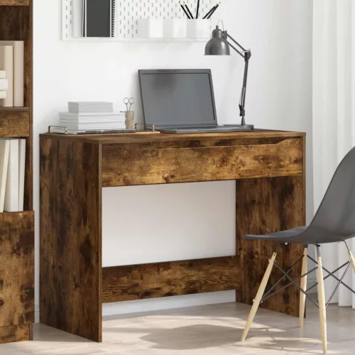  Íróasztal fiókkal Füstölt Tölgy 100 x 50 x 78 cm Mérnöki fa