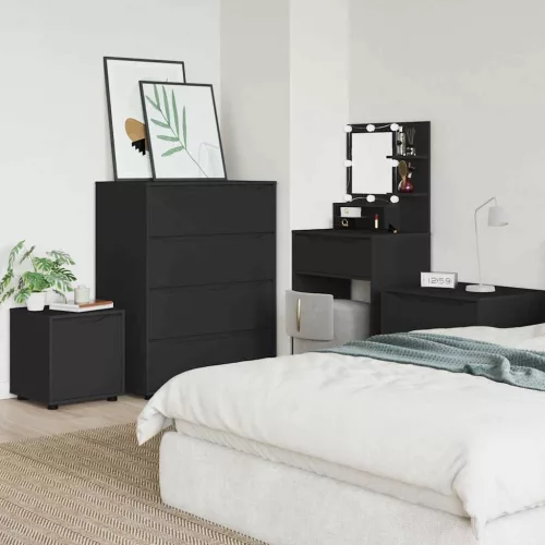  Fürdőszoba Székény Fekete 40,5 x 40 x 44 cm Faanyag